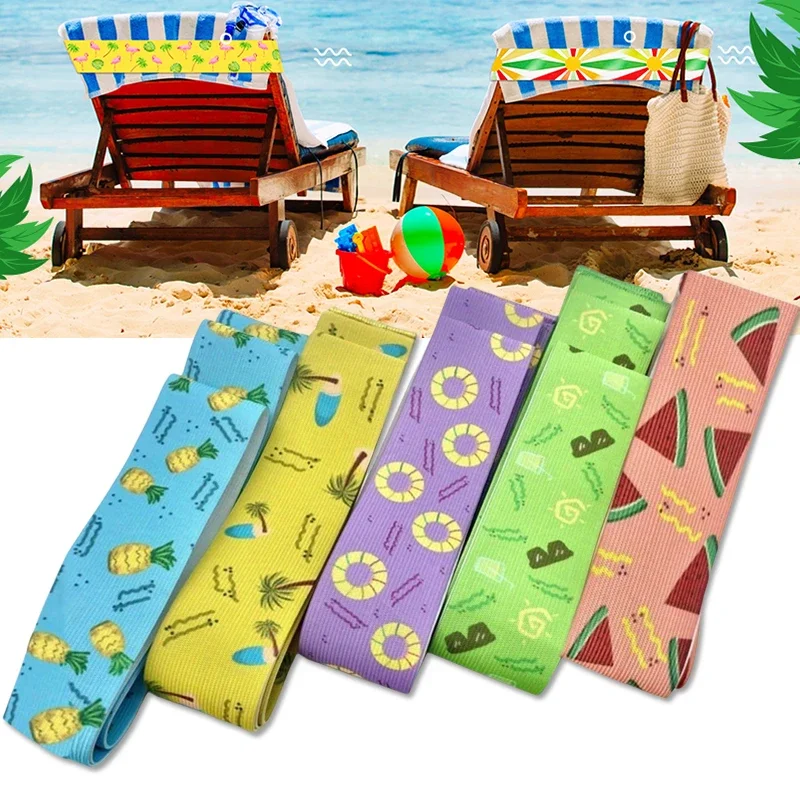 Beach Towel Large - 5 Stück große Handtuchbänder für Strandkörbe,