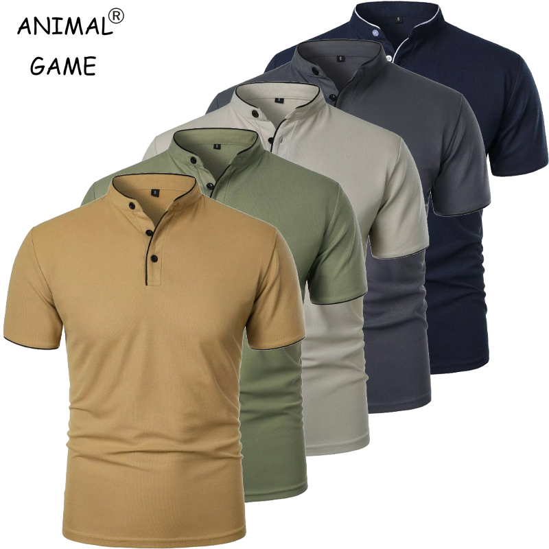 Polo Shirt Pique - Neue männer Kurzarm Kragen Polo Shirts