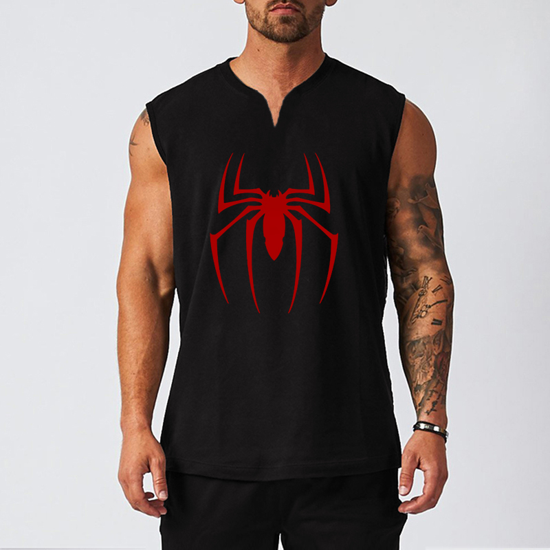 Tank Top Muscle - Red Spider Bedruckte Gym Fitness Tank