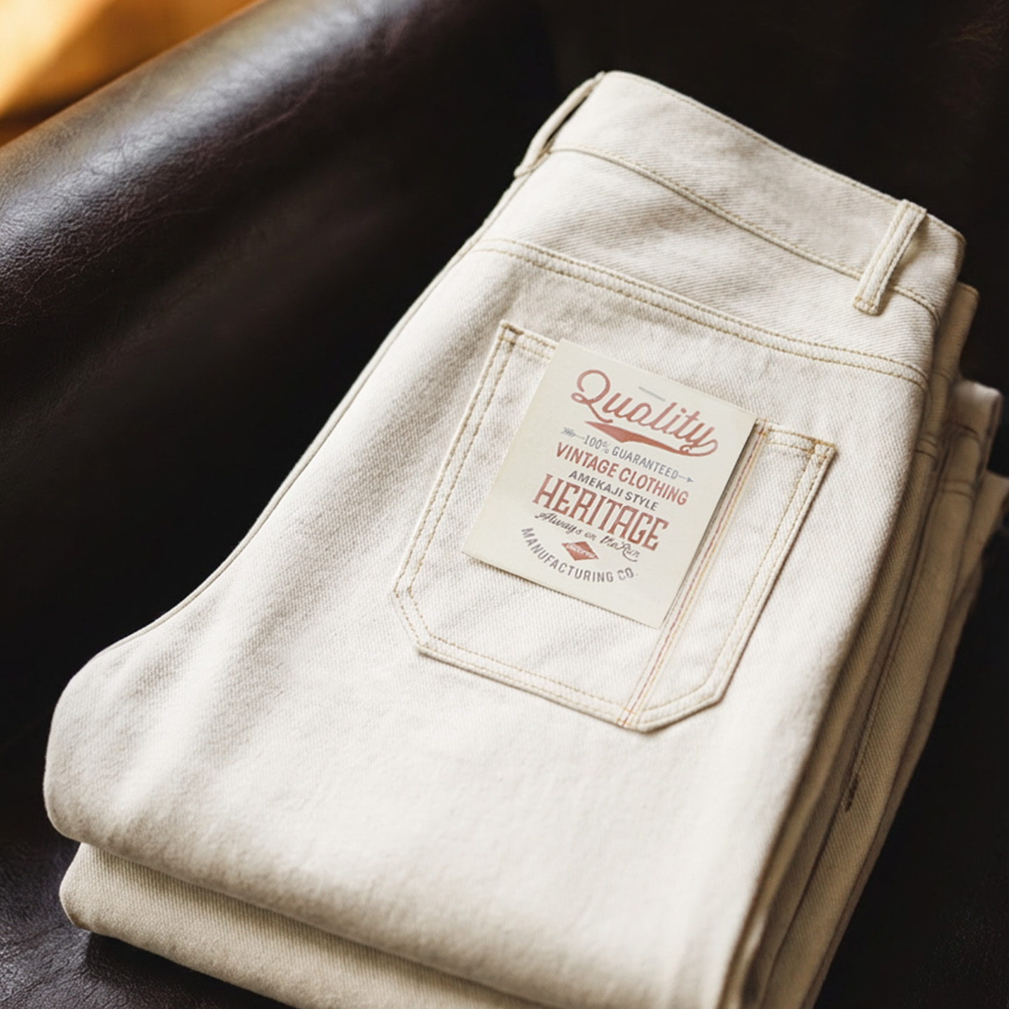 Levis Jeans 501 - Maden Herren Vintage Weiße Schwere Gewaschene