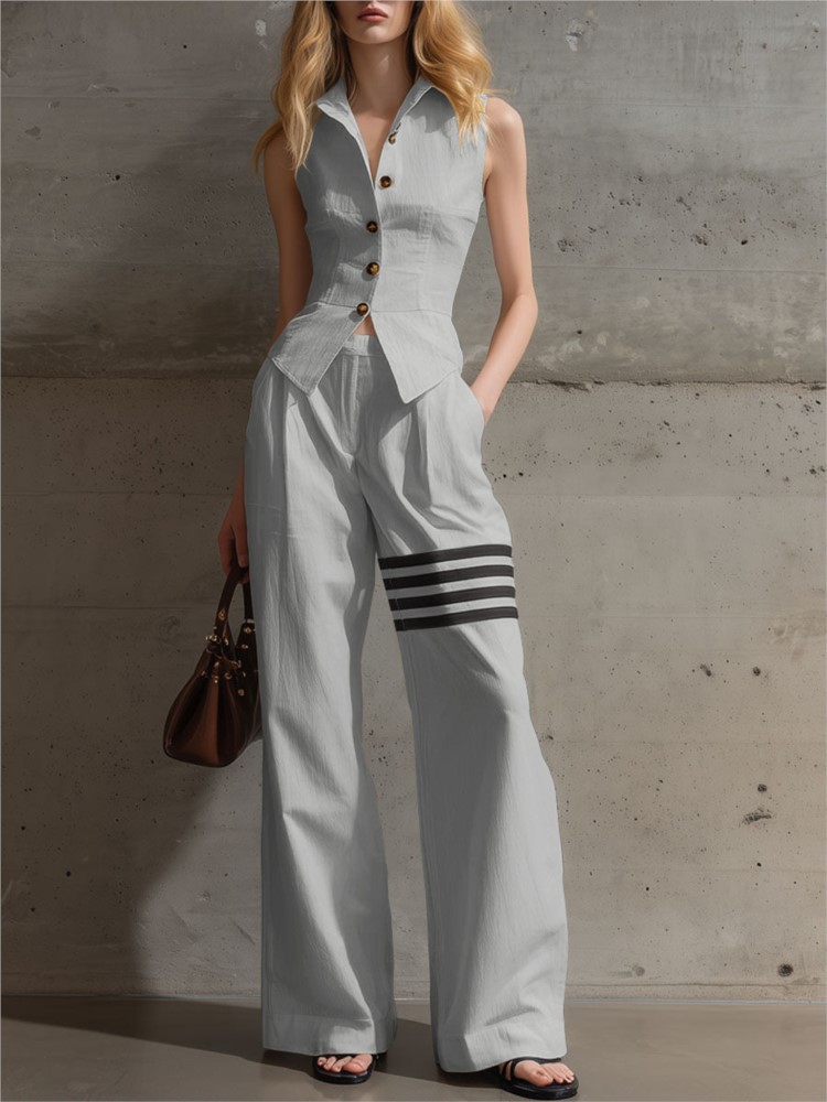 Neues Elegantes Zweiteiler-Set – Shirt Camp Collar Bewertung und Preis