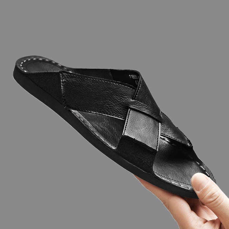 Fashion Echtes Leder Männer Ha – Flip Flop Leather Men Bewertung und Preis
