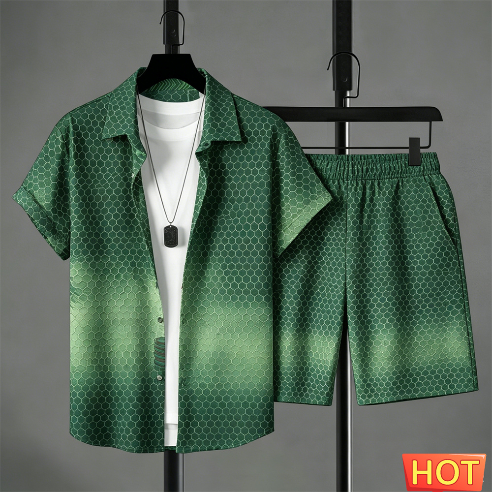 Sommer-Outfit Herren Hemd-Set  – Shirt Camp Collar Bewertung und Preis