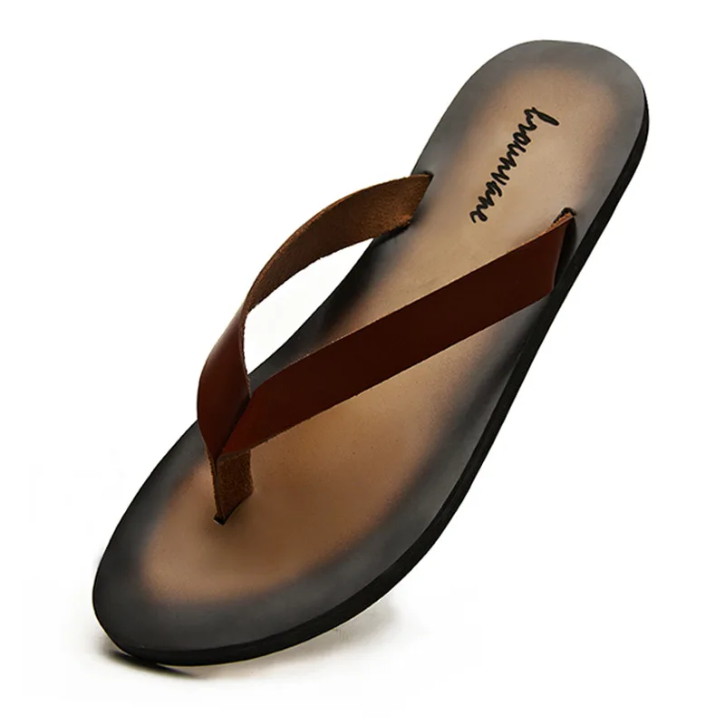 Klassische Herren-Hausschuhe a – Flip Flop Leather Men Bewertung und Preis