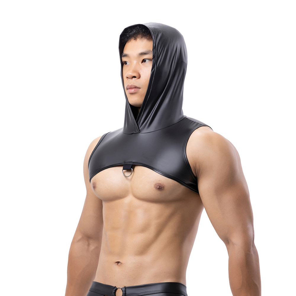 Männer Kunstleder Mit Kapuze F – Tank Top Muscle Bewertung und Preis