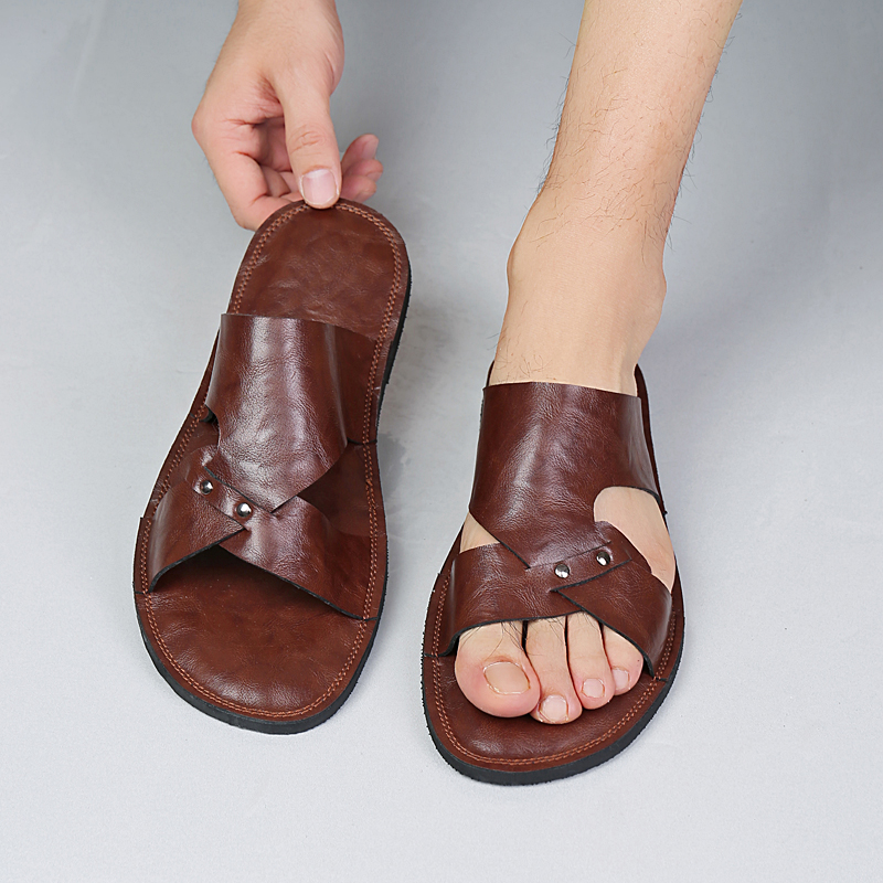 Handgefertigte Leder-Hausschuh – Flip Flop Leather Men Bewertung und Preis