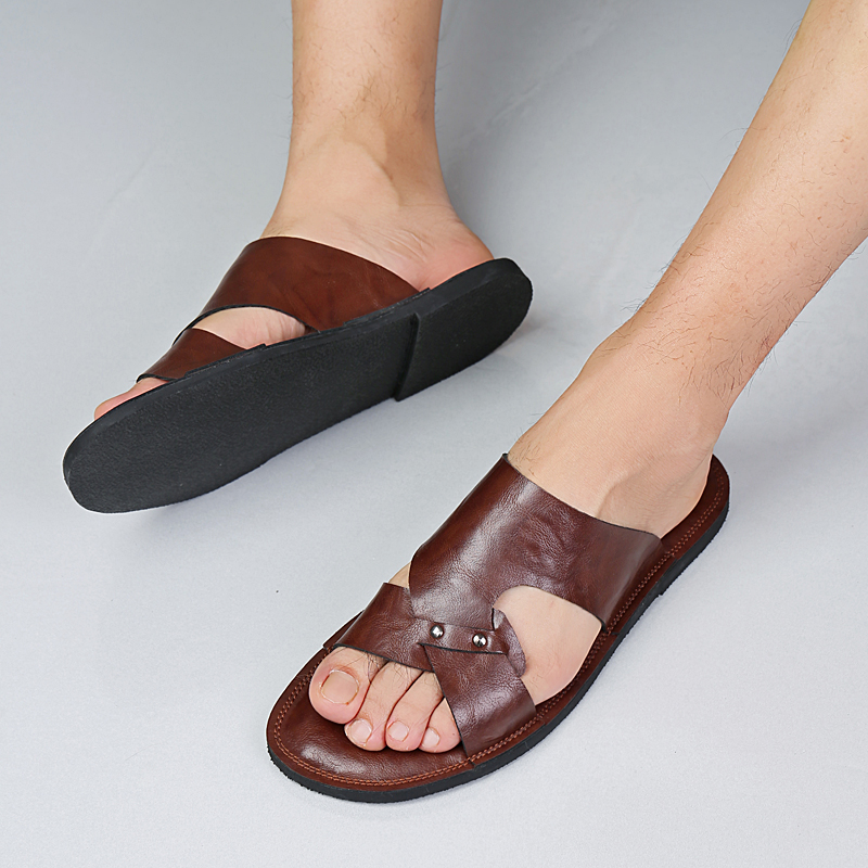 Handgefertigte Leder-Hausschuh – Flip Flop Leather Men Bewertung und Preis