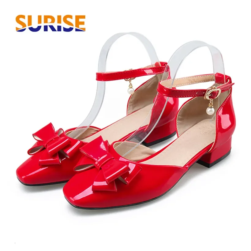 Große Größen Damen Bowtie Pump – Casual Sandal Leather Bewertung und Preis